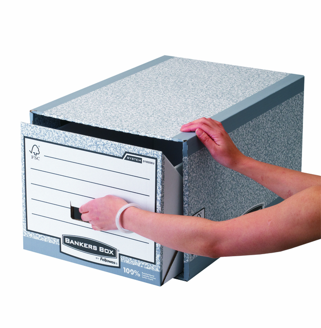 Archieflade Bankers Box A4 System A4 grijs — Foto 2 van 2