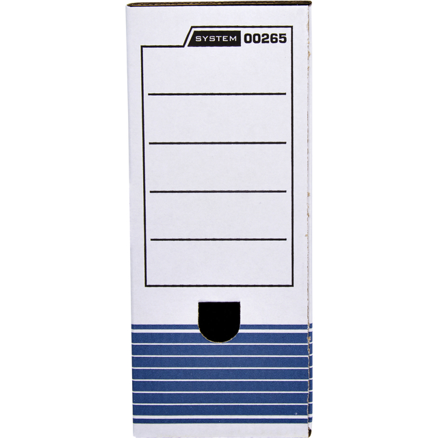 Archiefdoos Bankers Box System A4 100mm wit blauw — Foto 2 van 2