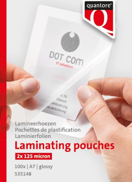 Lamineerhoes Quantore A7 2x125micron 100 stuks afbeelding