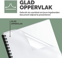 Voorblad Fellowes A4 PVC 180micron recycled 100 stuks-2