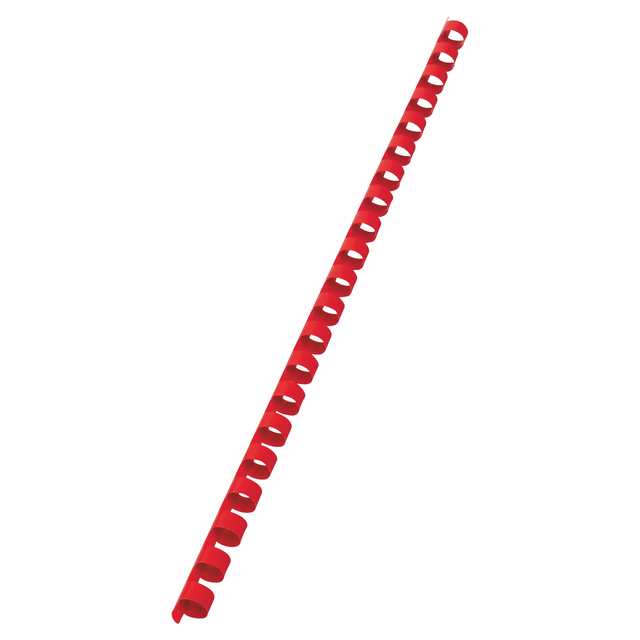 Bindrug GBC 10mm 21rings A4 rood 100 stuks — Foto 2 van 2