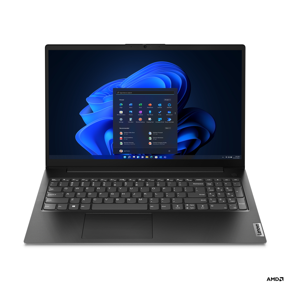 Lenovo V V15 AMD Ryzen™ 5 7520U Laptop 39 6 cm (15.6") Full HD 8 GB LPDDR5-SDRAM 256 GB SSD Wi-Fi 5 (802.11ac) Windows 11 Pro Zwart