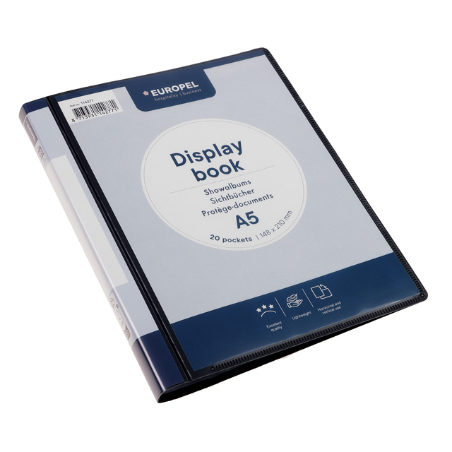 Showmap Europel Frontview A5 20-tassen antraciet afbeelding