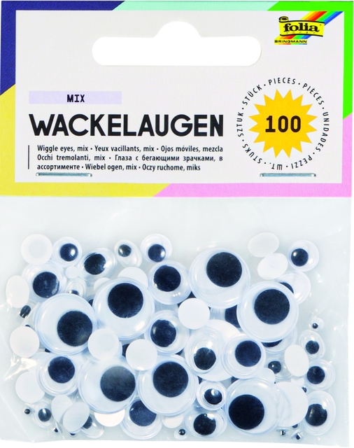 Wiebelogen Folia 100 stuks 6 formaten wit 100 stuks afbeelding