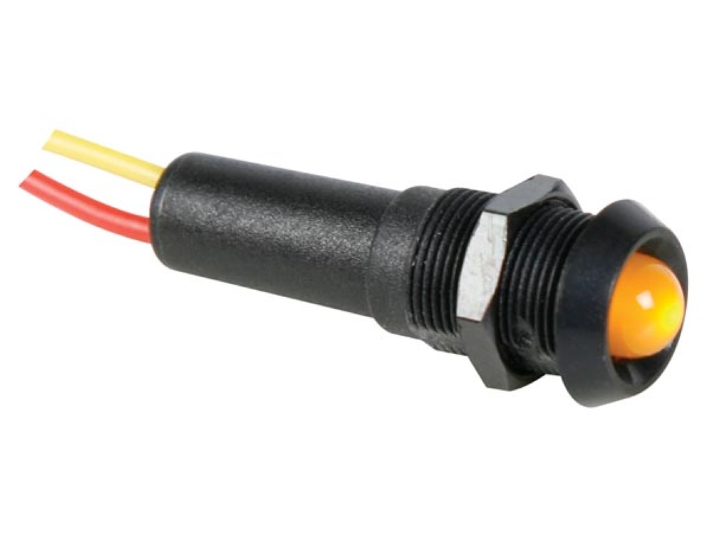 LED LAMP 5V GEEL - ZWARTE BEHUIZING afbeelding