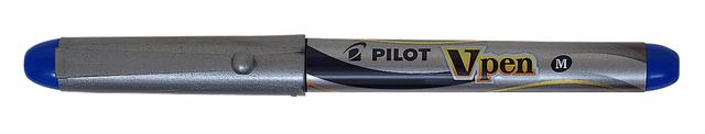 Vulpen Pilot Vpen medium zilver/blauw afbeelding