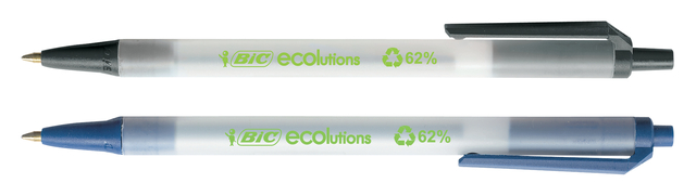 Balpen Bic Ecolutions medium zwart — Foto 2 van 2