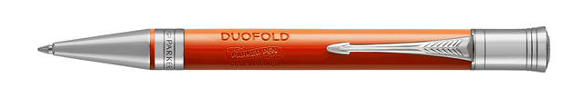 Balpen Parker Duofold Classic Vintage big lacquer red CT medium afbeelding