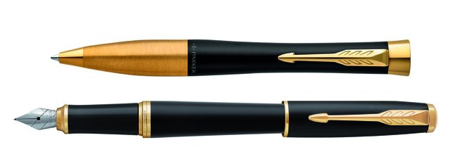 Balpen en vulpen Parker Urban matt black GT medium 2 stuks — Foto 2 van 2
