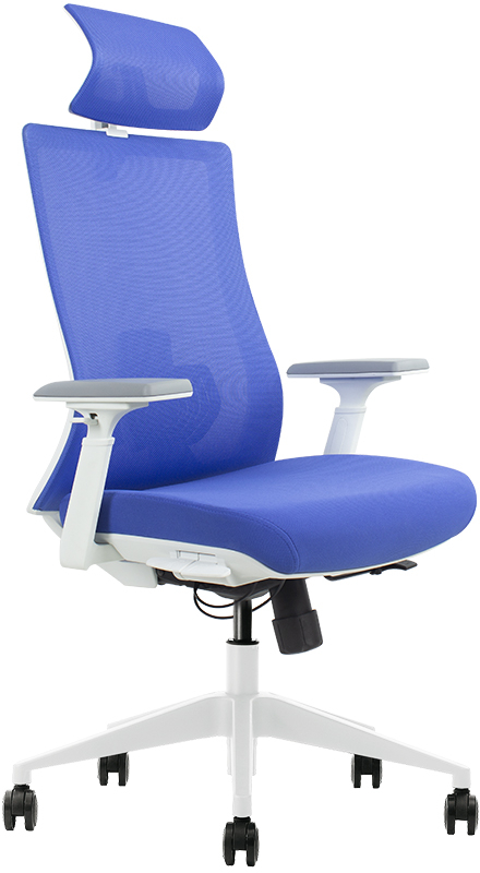 Tsherysh meubelen Bureaustoel Verona blauw