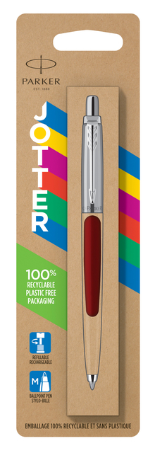 Balpen Parker Jotter Original red CT medium blister à 1 stuk afbeelding