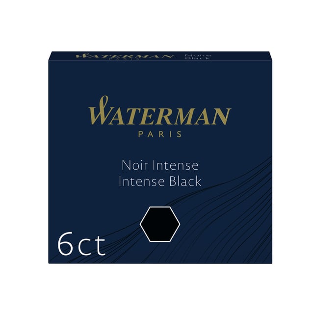 Inktpatroon Waterman internationaal zwart pak à 6 stuks afbeelding