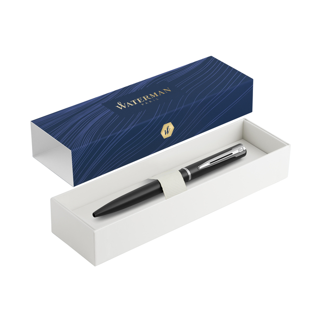 Balpen Waterman Allure black lacquer CT medium afbeelding