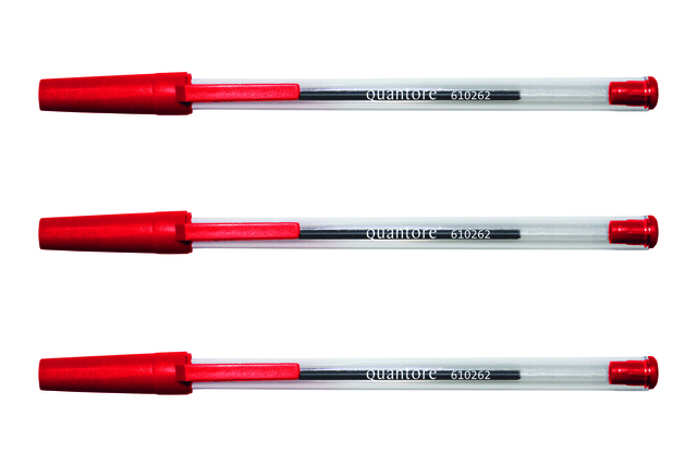 Balpen Quantore Stick rood medium afbeelding