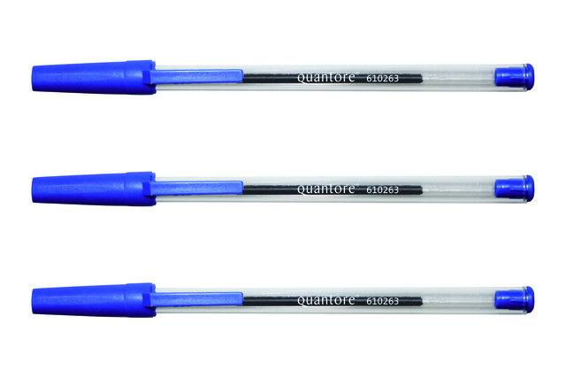 Balpen Quantore Stick blauw medium afbeelding