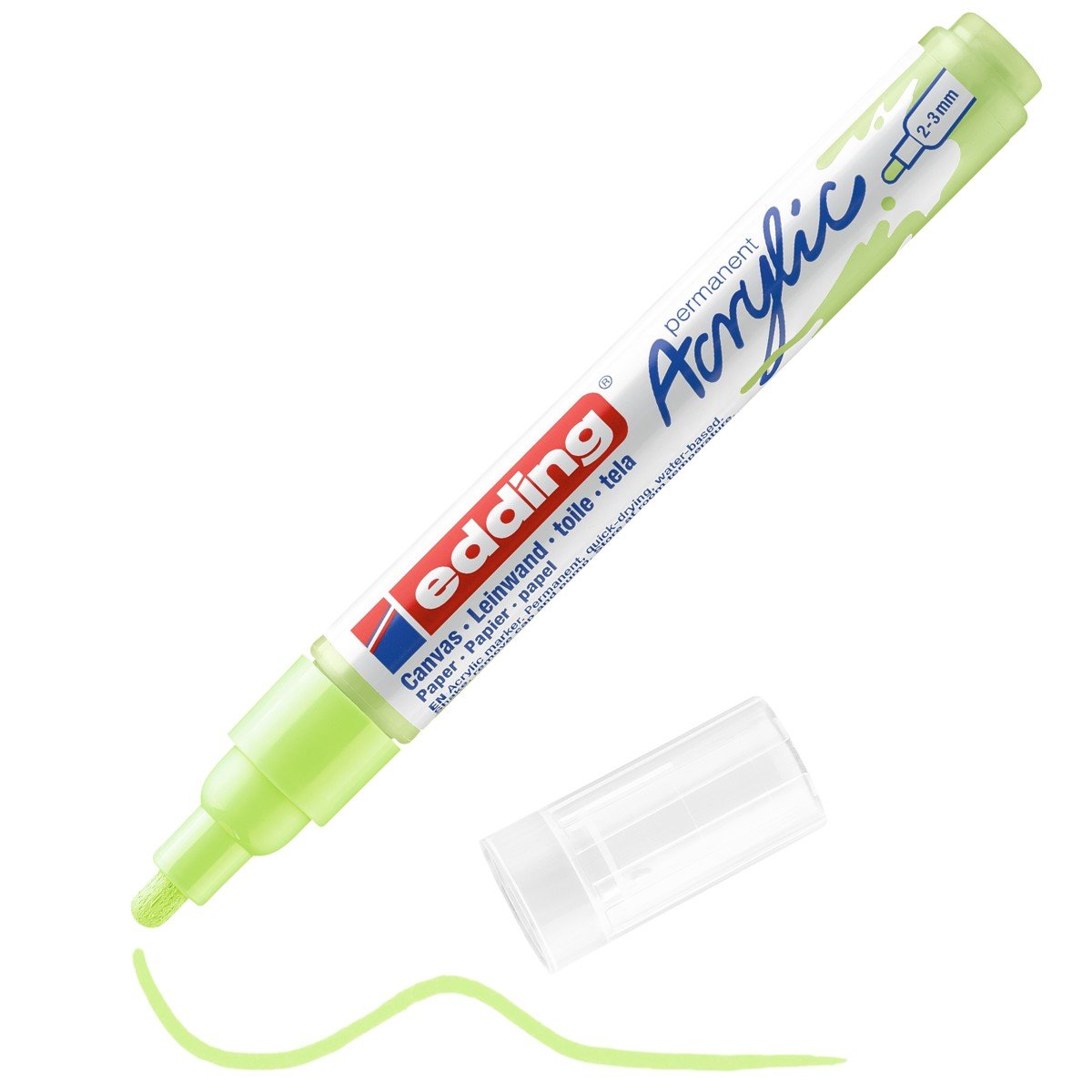 Acrylmarker edding e-5100 medium pastel groen afbeelding
