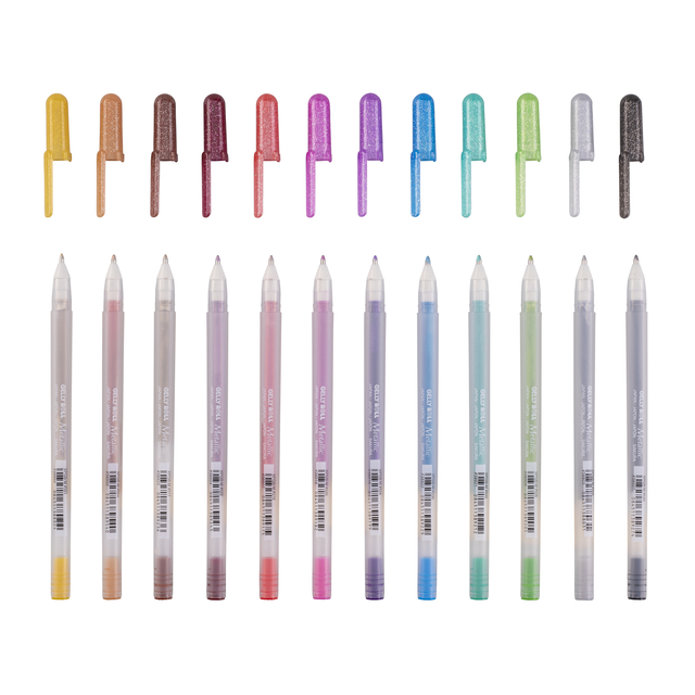 Gelschrijver Sakura Gelly Roll Metallic set à 12 kleuren afbeelding