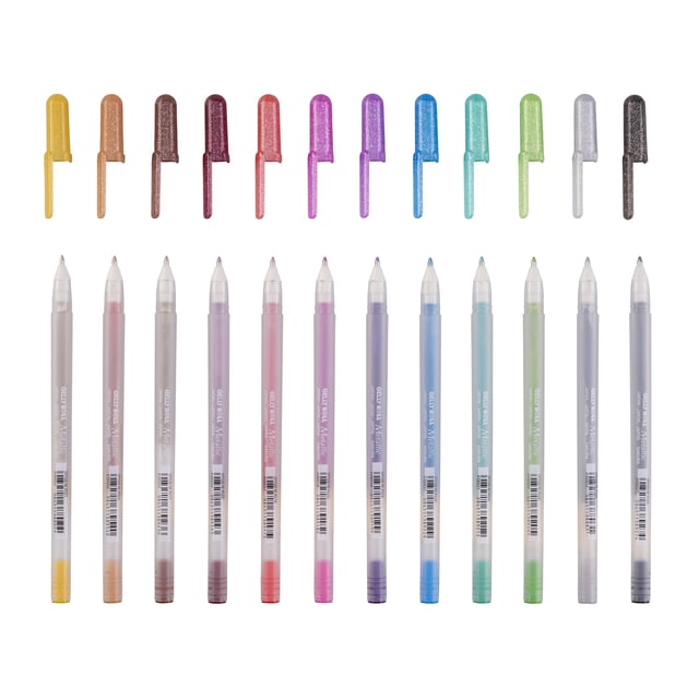 Gelschrijver Sakura Gelly Roll Metallic set à 12 kleuren afbeelding