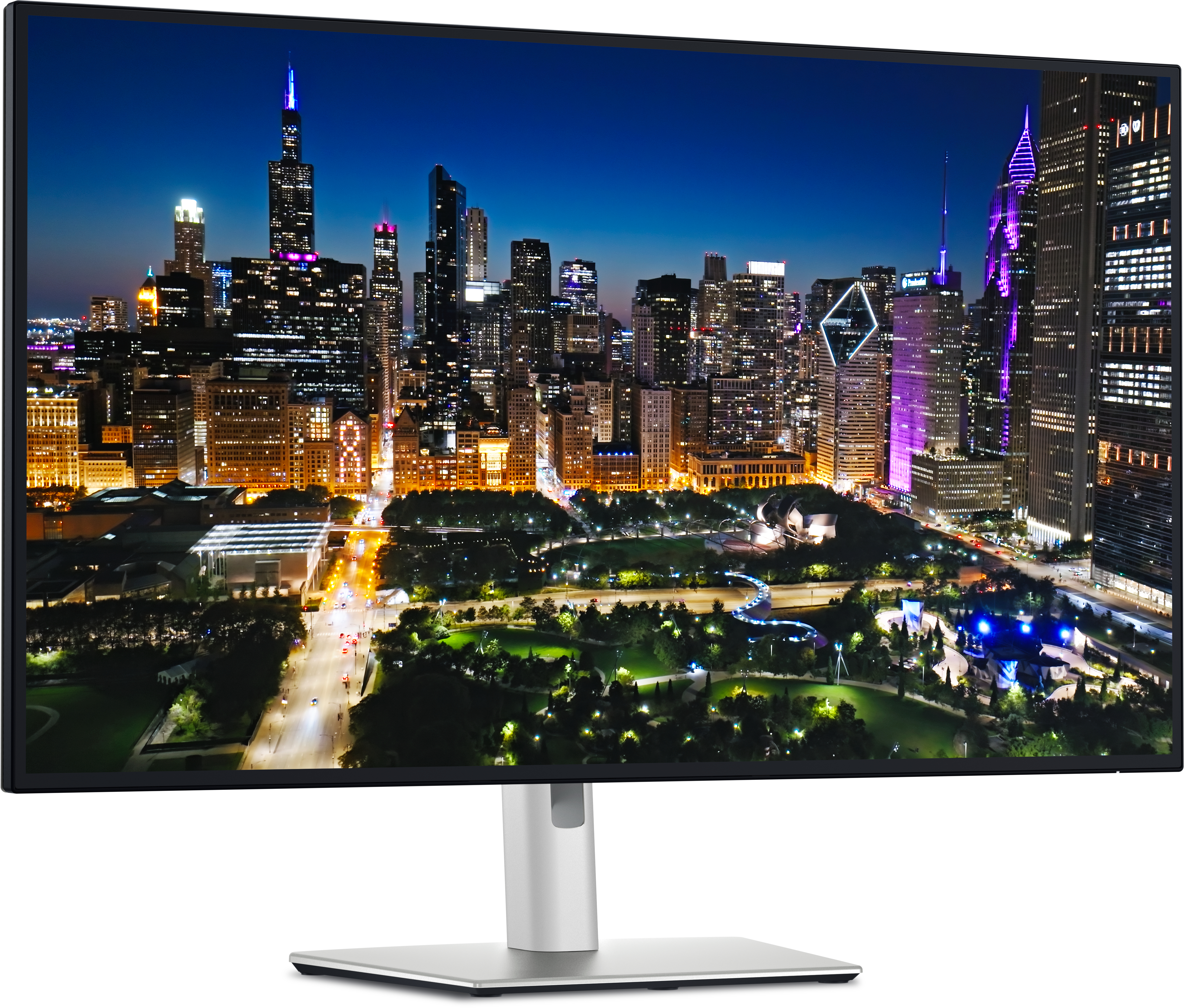 DELL UltraSharp U3225QE computer monitor 80 cm (31.5") 3840 x 2160 Pixels 4K Ultra HD LCD Zwart, Zilver afbeelding