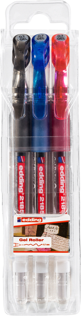 Gelschrijver edding 2185 medium assorti set à 3 stuks afbeelding