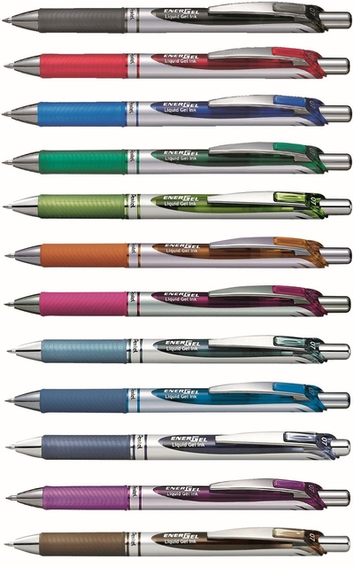 Gelschrijver Pentel BL77 Energel medium rood — Foto 2 van 2