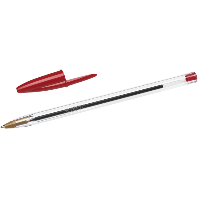 Balpen Bic Cristal medium rood afbeelding