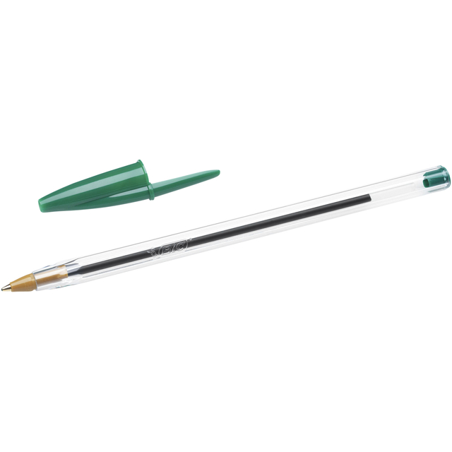 Balpen Bic Cristal medium groen afbeelding