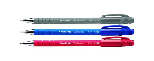 Balpen Paper Mate Flexgrip Ultra stick medium zwart — Foto 2 van 2