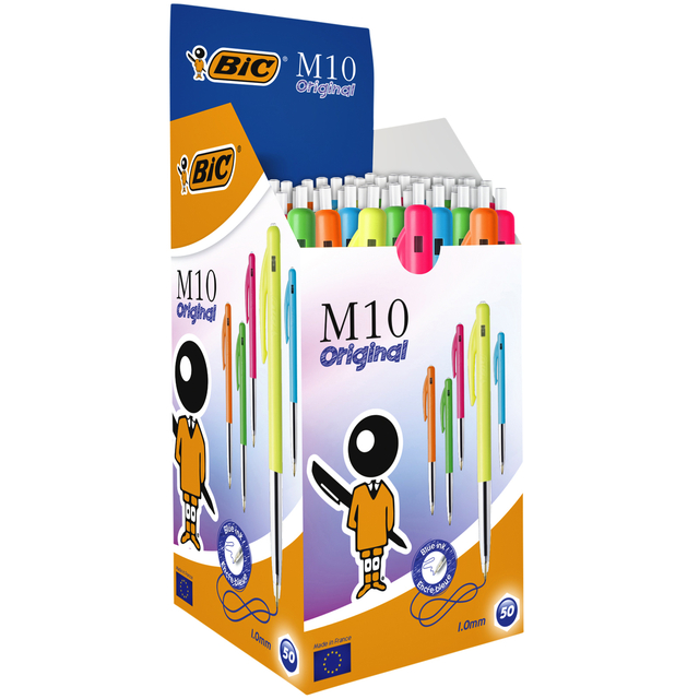 Balpen Bic M10 Colors Limited Edition medium assorti afbeelding
