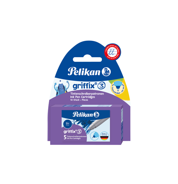 Balpenvulling Griffix blister 2X5stuks blauw afbeelding