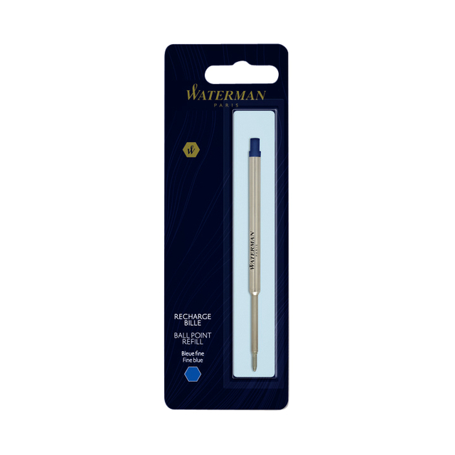 Balpenvulling Waterman fijn blauw blister à 1 stuk afbeelding