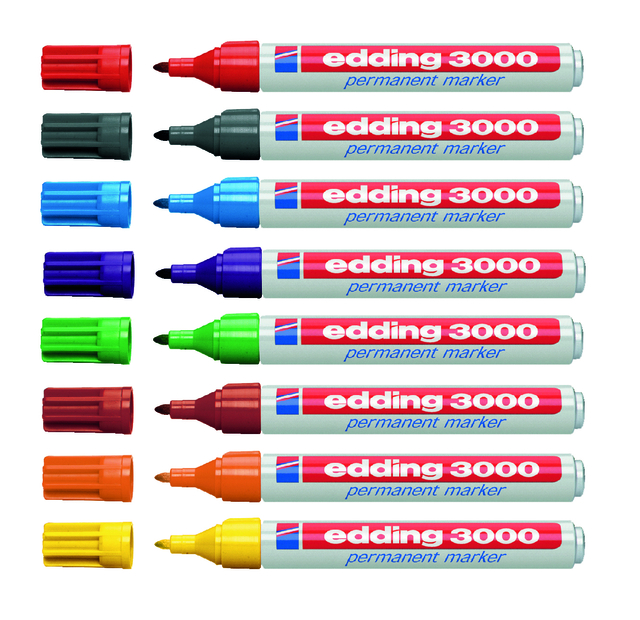 Viltstift edding 3000 rond 1.5-3mm zwart — Foto 2 van 2