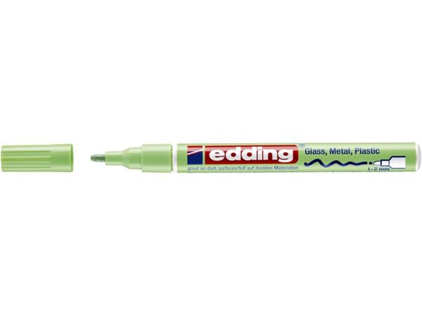Paintmarker edding 751 op oliebasis 1-2mm pastel groen afbeelding