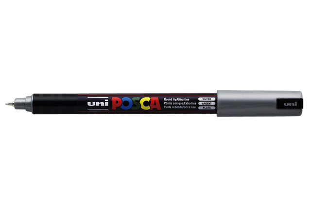 Verfstift Posca PC1MR extra fijn zilver afbeelding
