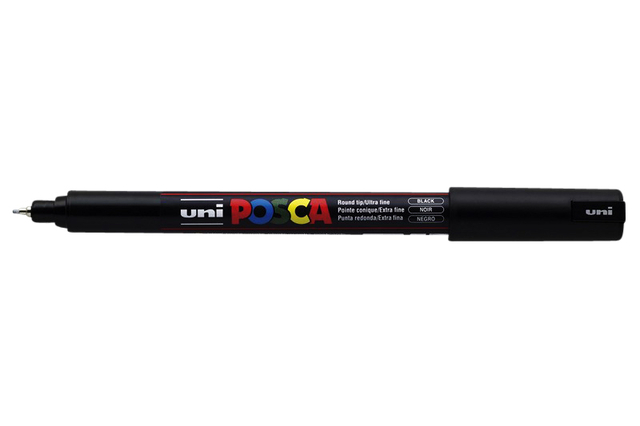 Verfstift Posca PC1MR extra fijn zwart afbeelding
