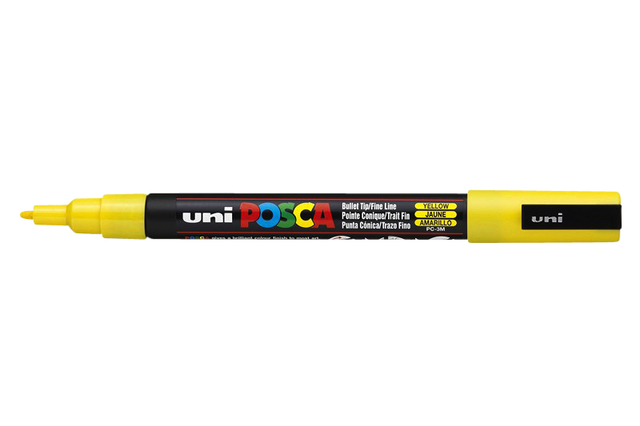 Verfstift Posca PC3M fijn geel afbeelding