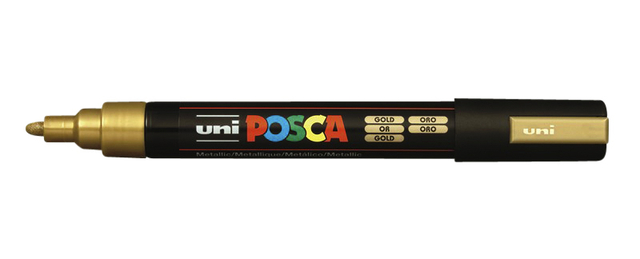 Verfstift Posca PC5M medium goud afbeelding