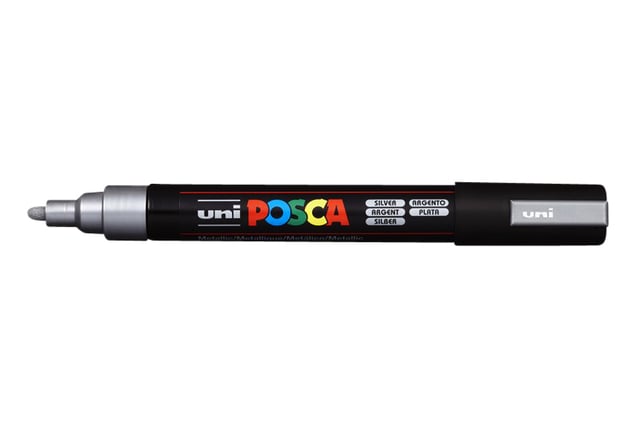 Paintmarker Uni POSCA PC5M medium zilver afbeelding