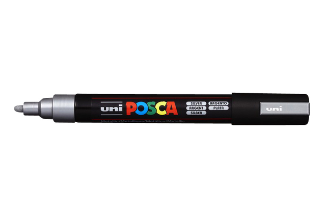Verfstift Posca PC5M medium zilver afbeelding
