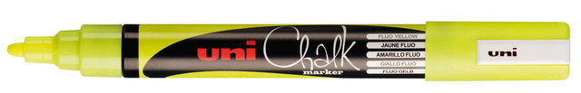 Krijtstift Uni-ball chalk rond 1.8-2.5mm fluor geel afbeelding