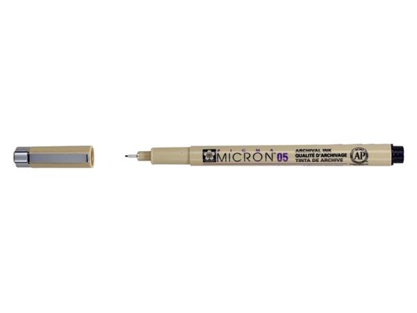 Fineliner Sakura Pigma Micron 05 0.45mm zwart afbeelding
