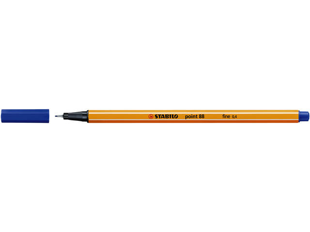 Fineliner STABILO point 88/41 fijn blauw afbeelding