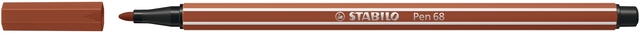 Viltstift STABILO Pen 68/38 medium roodkrijt