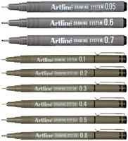 Fineliner Artline technisch 0.2mm zwart-2