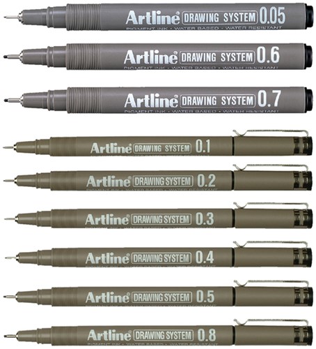 Fineliner Artline technisch 0.3mm zwart-2