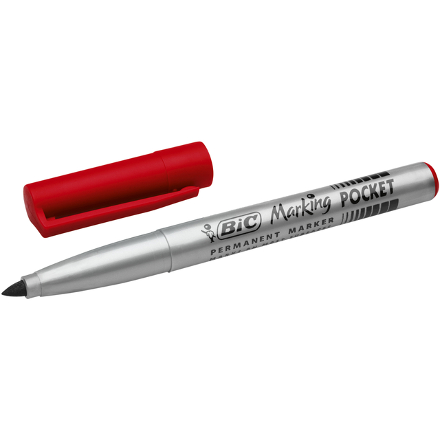 Viltstift Bic 1445 ecolutions rond fijn rood afbeelding
