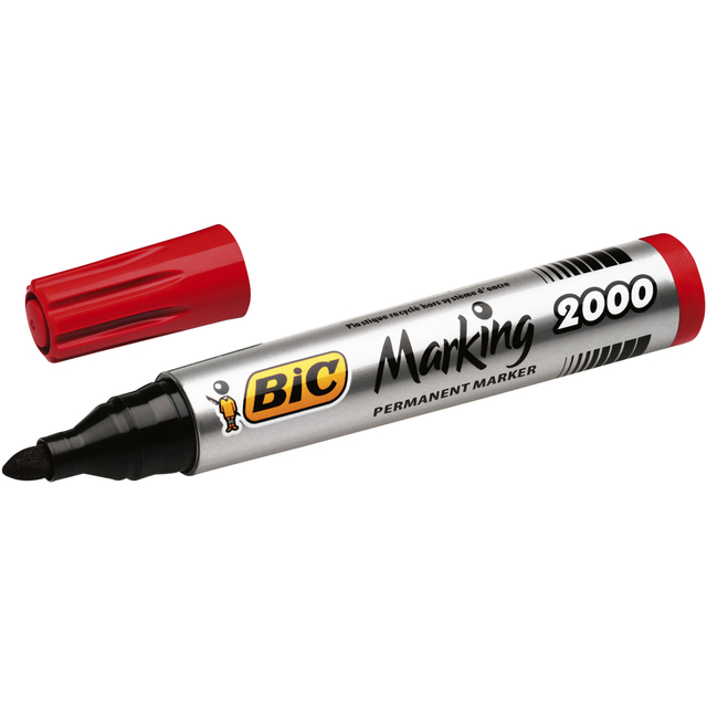 Viltstift Bic 2000 ecolutions rond large rood afbeelding