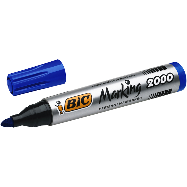 Viltstift Bic 2000 ecolutions rond large blauw afbeelding