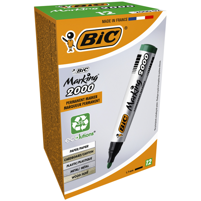 Viltstift Bic 2000 ecolutions rond large groen — Foto 2 van 2