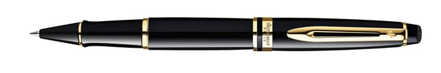 Rollerpen Waterman Expert black lacquer GT fijn afbeelding